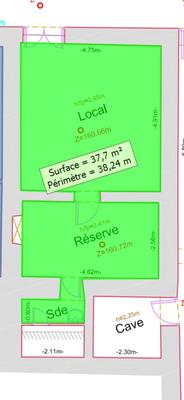 Appartement - 37 m² - 2 pièces