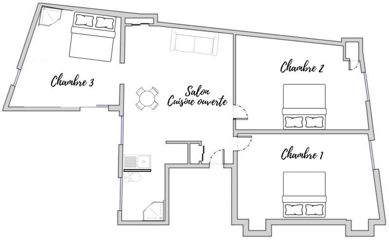 Appartement - 61 m² - 4 pièces