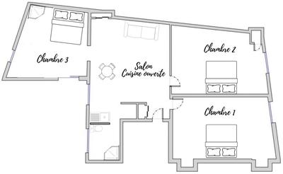 Appartement - 61 m² - 4 pièces