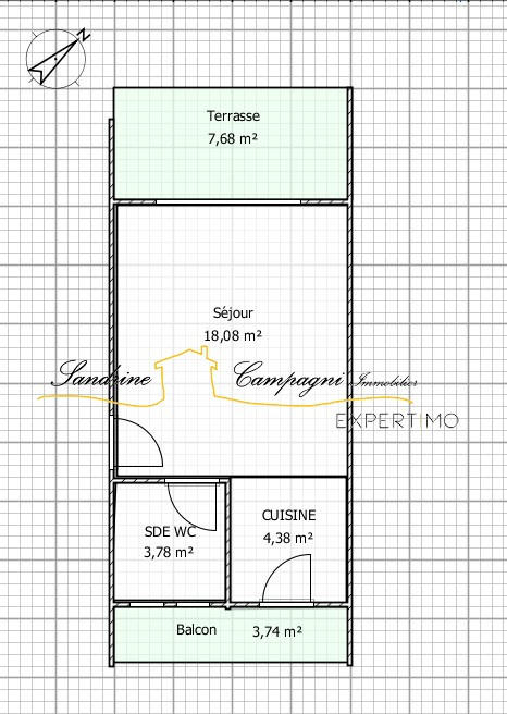 Appartement - 26 m² - 1 pièce
