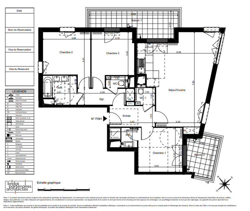 Appartement - 94 m² - 4 pièces