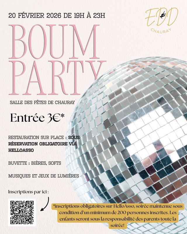 Soirée Boum Party à Chauray