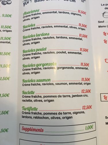 La Famiglia    Pizzas