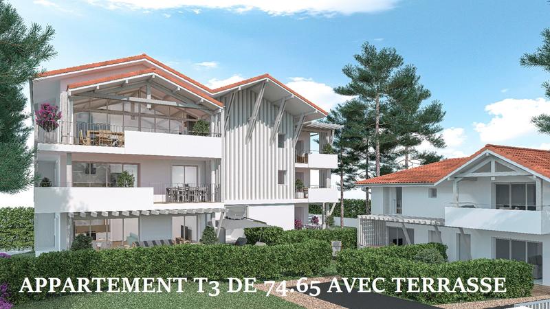 Appartement sur toit - 75 m² - 3 pièces