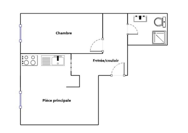 Appartement - 32 m² - 2 pièces