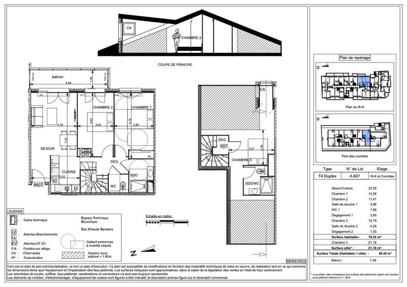 Appartement - 78 m² - 4 pièces