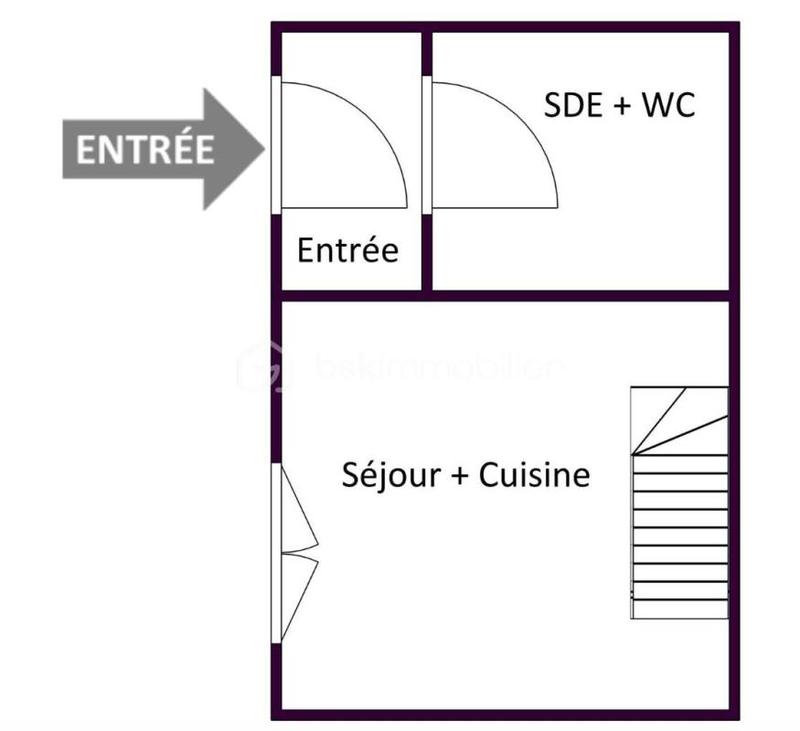Duplex - 22 m² - 2 pièces