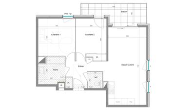 Appartement - 63 m² - 3 pièces