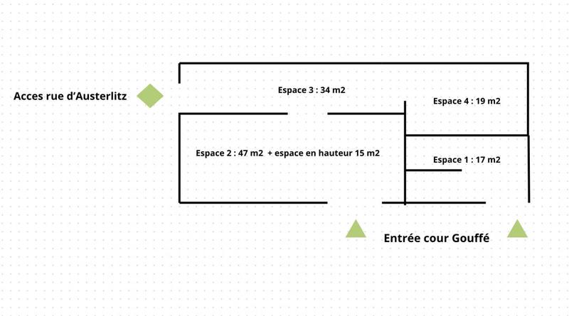 Bureau - 100 m² - 5 pièces