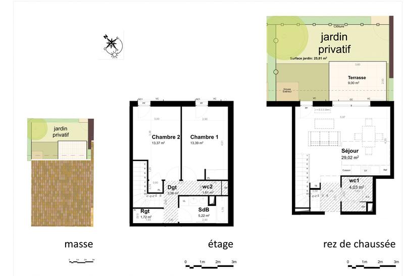 Villa - 70 m² - 3 pièces