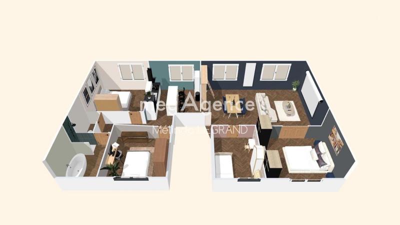 Appartement - 110 m² - 4 pièces