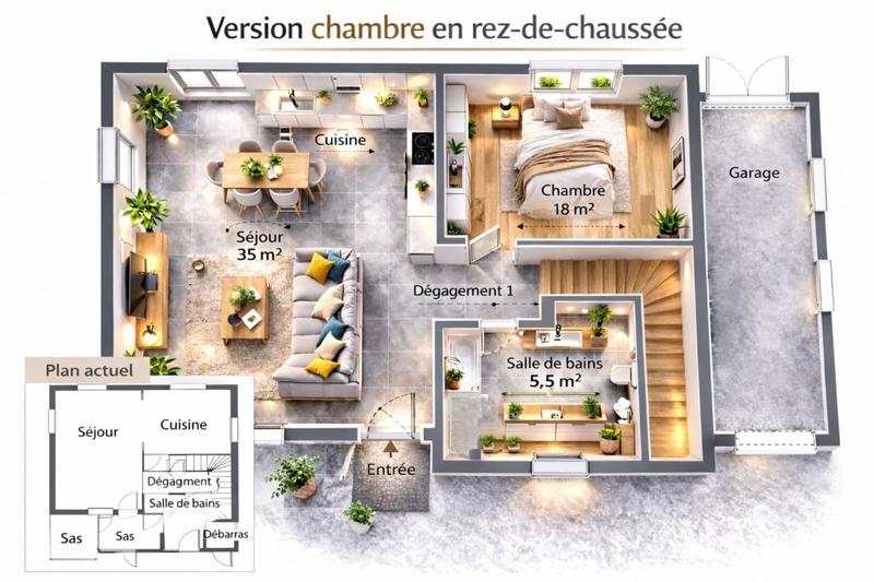 Maison - 97 m² - 4 pièces