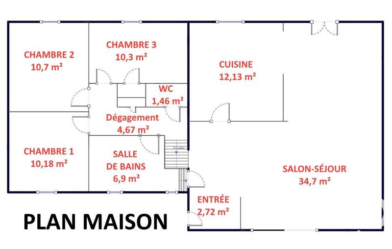 Maison - 105 m² - 5 pièces