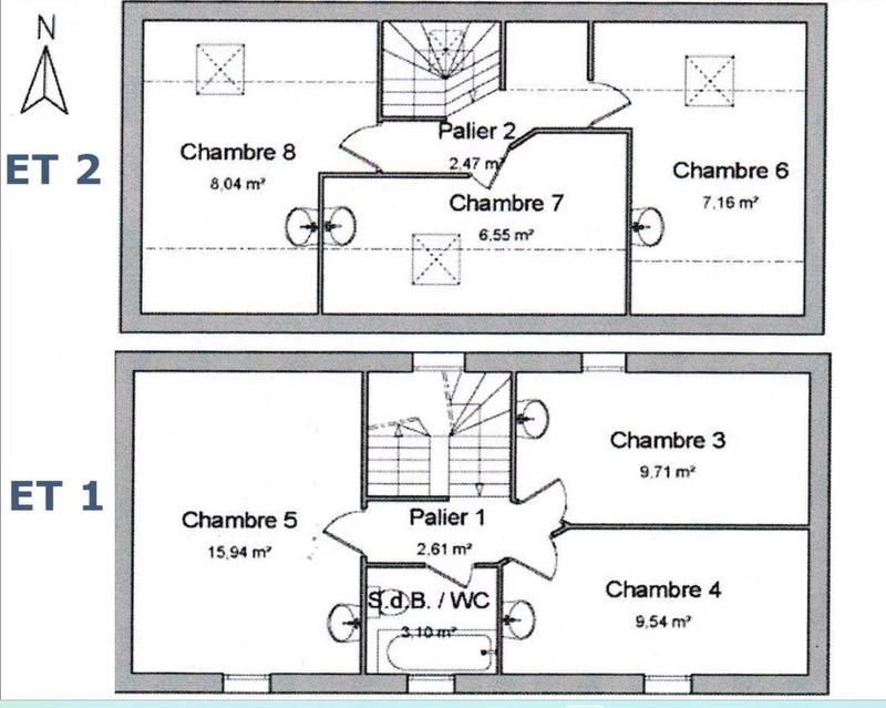 Maison de village - 112 m² - 10 pièces
