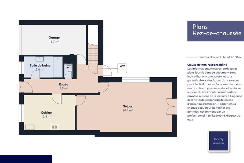 Maison ancienne - 102 m² - 5 pièces