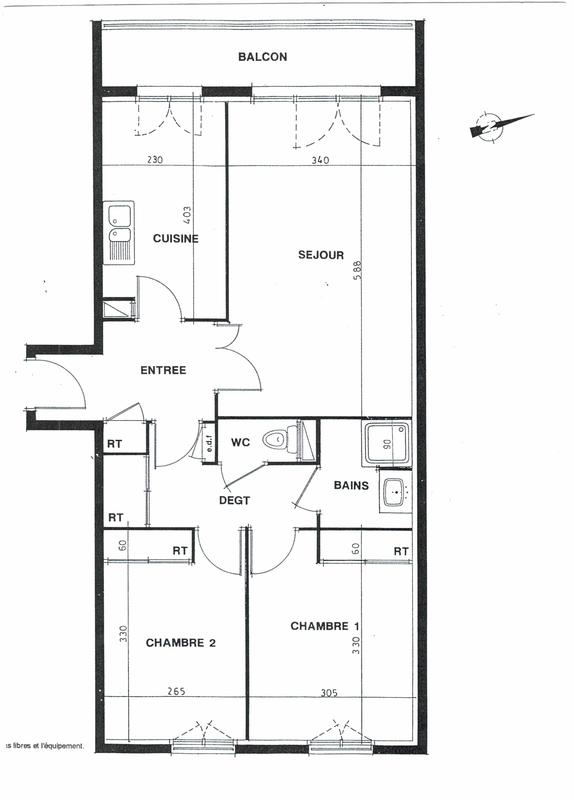 Appartement - 68 m² - 3 pièces