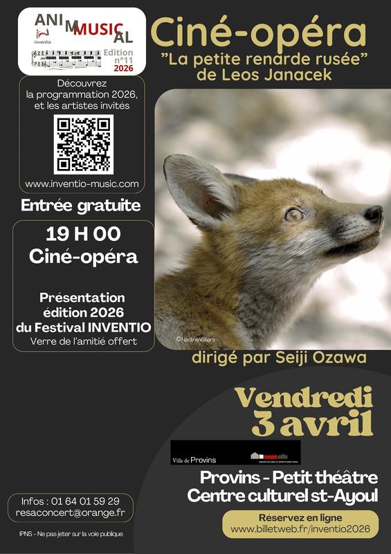 Festival Inventio : Ciné-opéra "la petite renarde rusée"