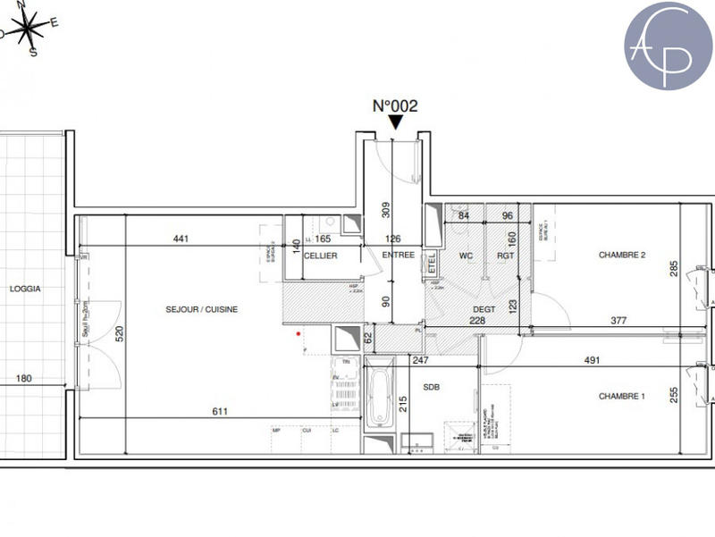 Appartement - 71 m² - 3 pièces