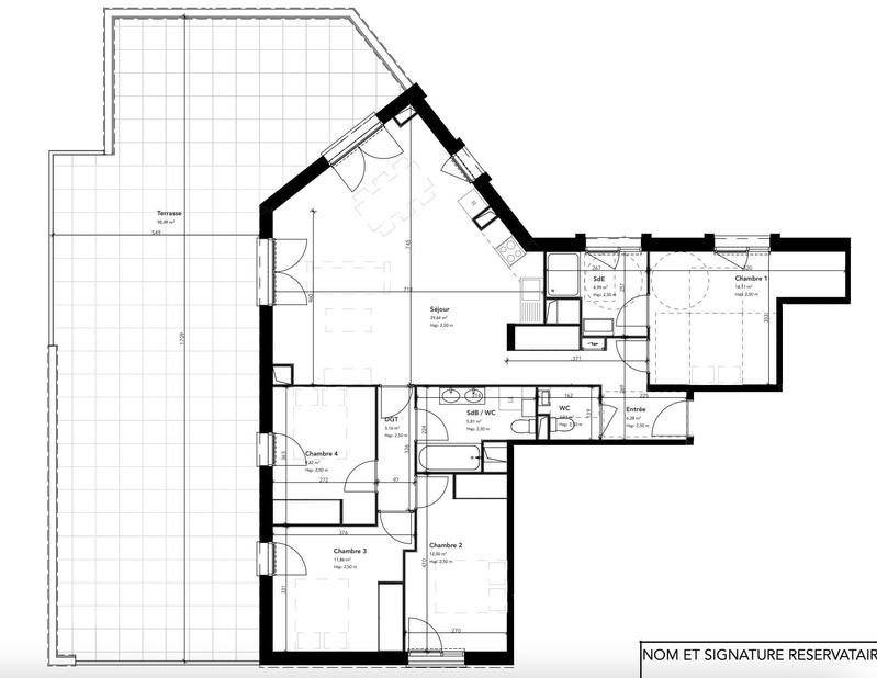 Appartement - 110 m² - 5 pièces