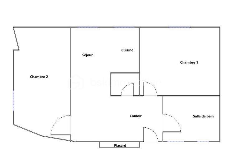 Appartement - 56 m² - 3 pièces