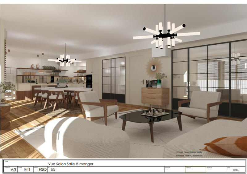 Appartement - 144 m² - 3 pièces