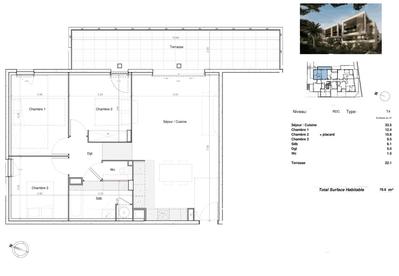 Appartement - 78 m² - 4 pièces