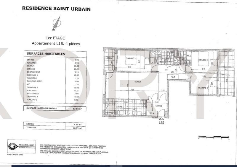 Appartement - 99 m² - 4 pièces