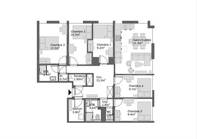 Appartement - 104 m²