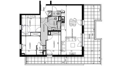 Appartement - 88 m² - 4 pièces