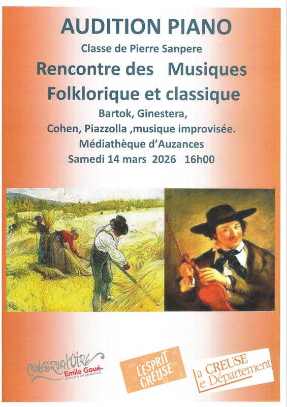 Rencontre des Musiques Folklorique et classique : Classe de Pierre Sanpere