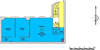 Appartement - 56 m² - 3 pièces