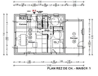 Maison - 110 m² - 5 pièces