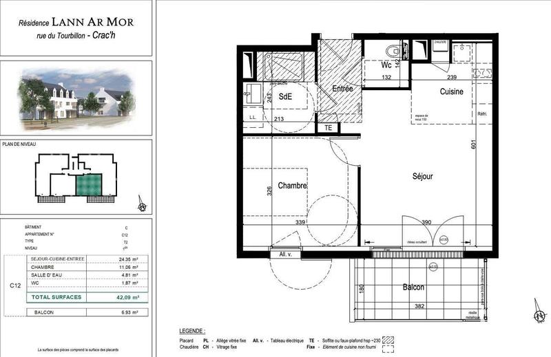 Appartement - 42 m² - 2 pièces