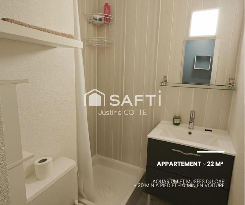 Appartement - 22 m² - 1 pièce