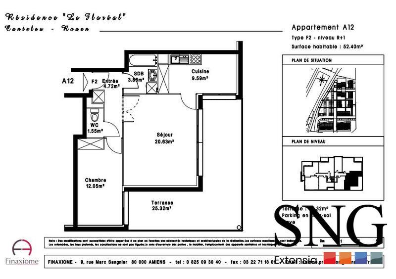 Appartement - 51 m² - 2 pièces