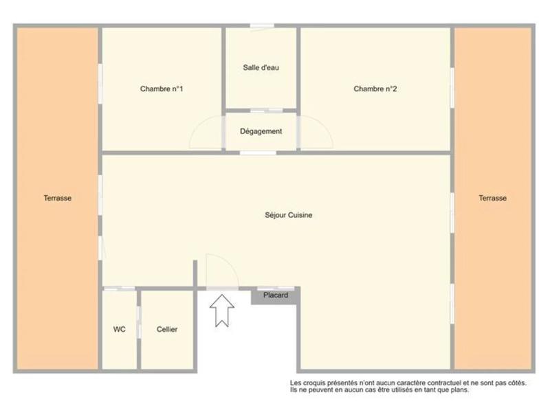 Appartement - 65 m² - 3 pièces