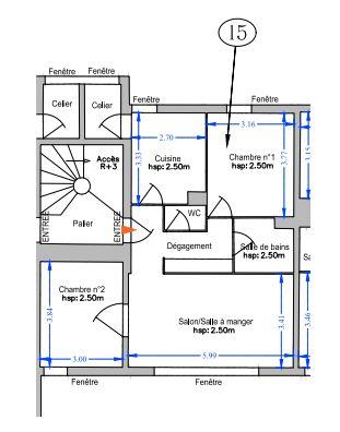 Appartement - 67 m² - 3 pièces