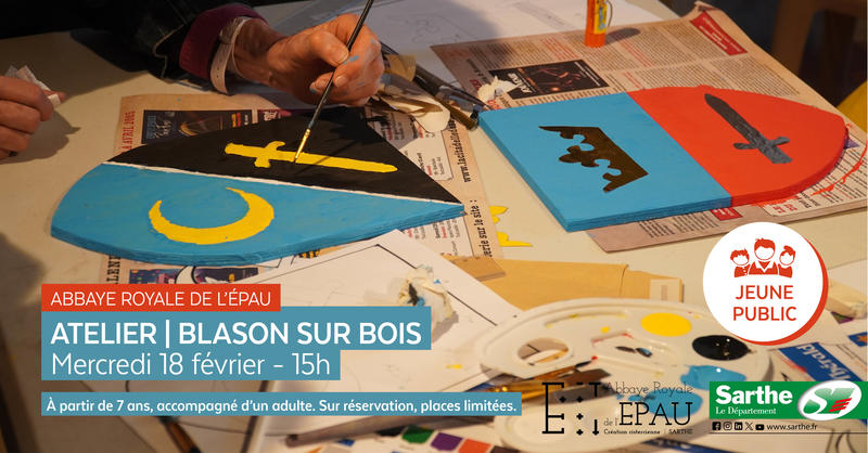 Atelier jeune public : blason sur bois