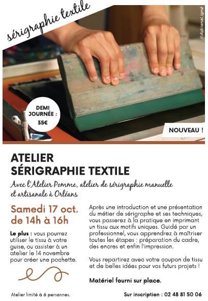 Atelier sérigraphie textile