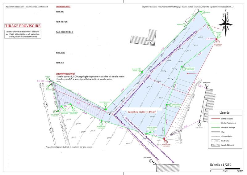 Terrain constructible - 1 245 m²