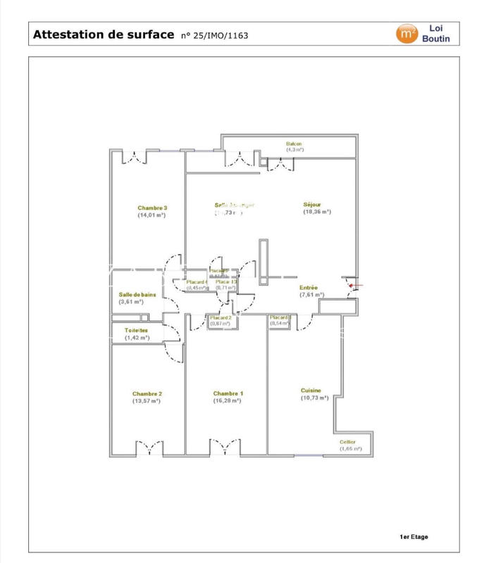 Appartement - 110 m² - 5 pièces