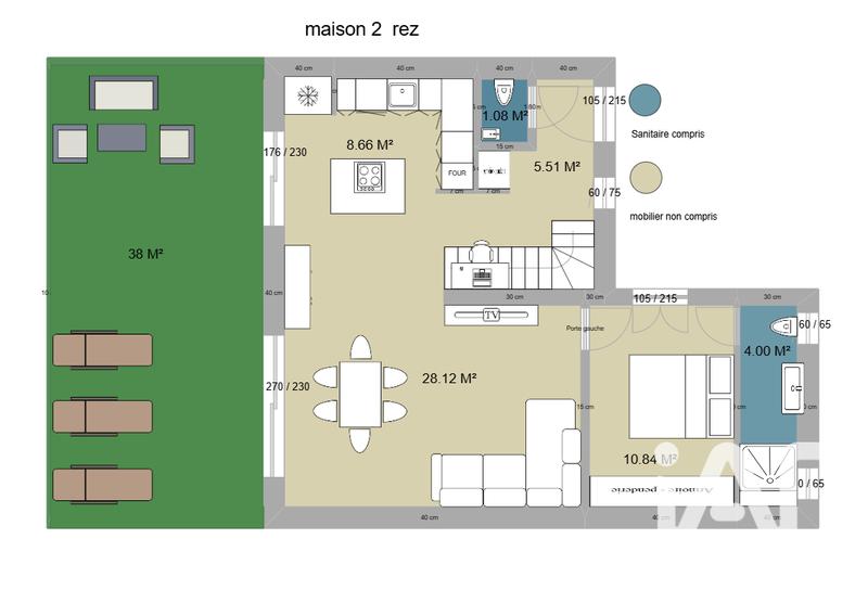 Maison - 101 m² - 4 pièces