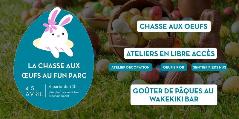 Chasse aux oeufs &amp; Animations de Pâques au Fun Parc Brumath