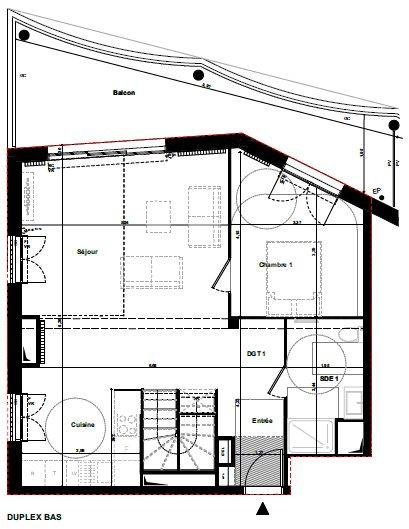 Duplex - 114 m² - 5 pièces