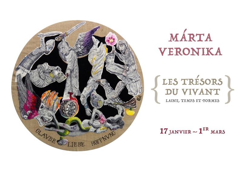 Exposition personnelle de Márta Veronika : les trésors du vivant - Laine, temps et formes