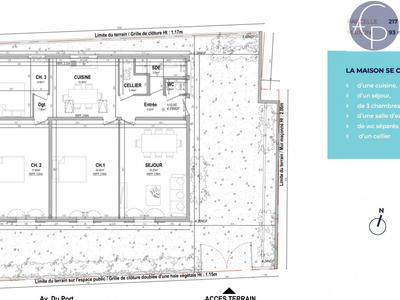 Maison - 90 m² - 4 pièces