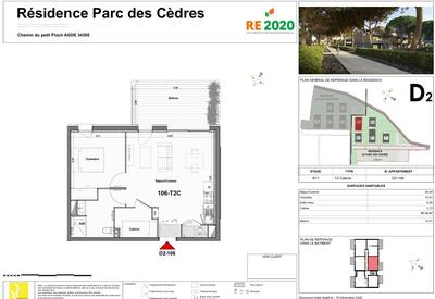 Appartement - 47 m² - 2 pièces