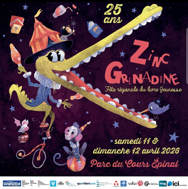Zinc grenadine, fête régionale du livre jeunesse