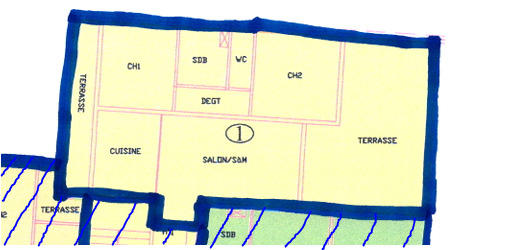 Appartement - 63 m² - 3 pièces