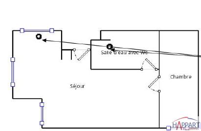 Appartement - 36 m² - 2 pièces